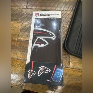NFL Wireless Charging Mouse Pad - Black and Red